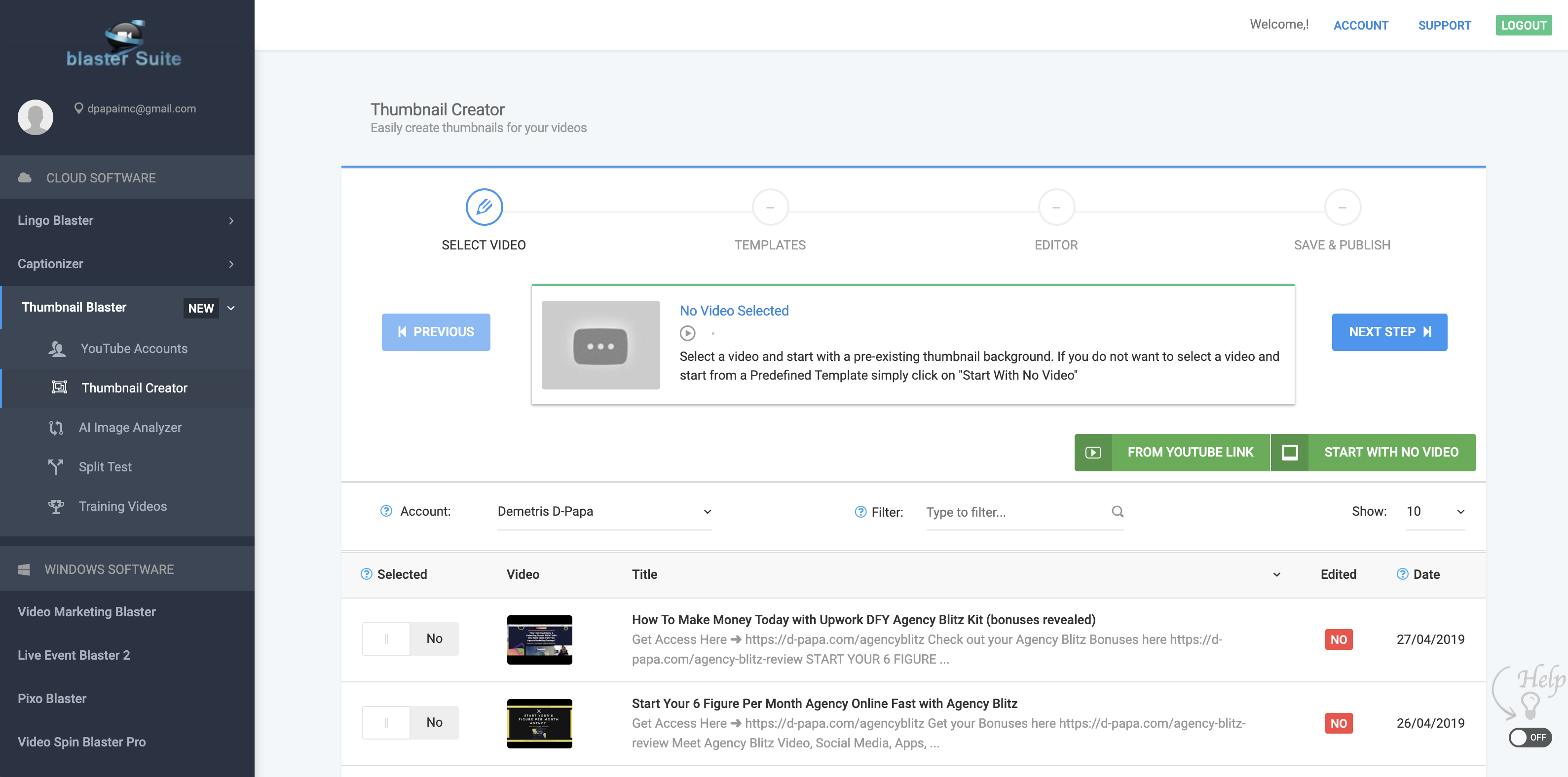 Get More Sales, Traffic and RANKINGS with the SNEAKY software Thumbnail Blaster 1