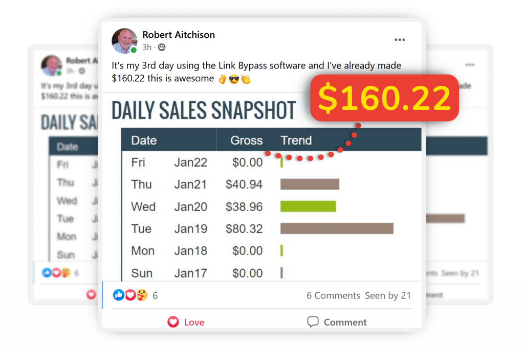 How I Banked Over $2756 Clickbank Commissions using LinkbyPass with 5 minutes work 6