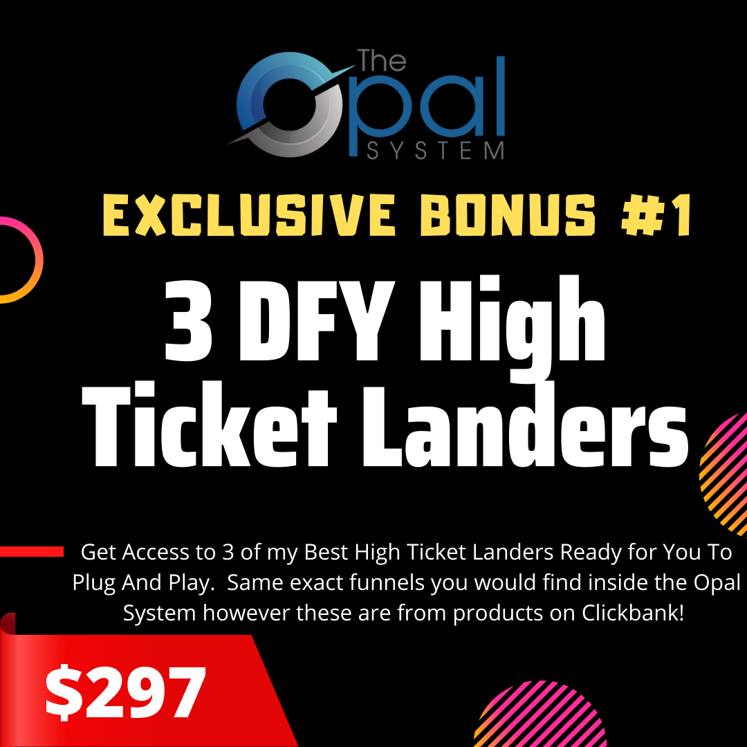 The Opal System | Generate High Ticket Commissions with YT Ads 4